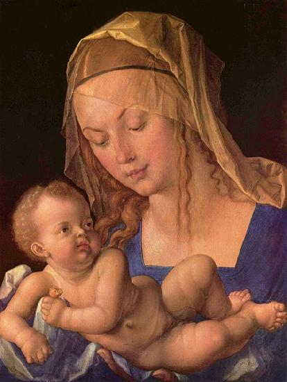 Albrecht Durer Die Madonna mit der Birnenschnitte oil painting image